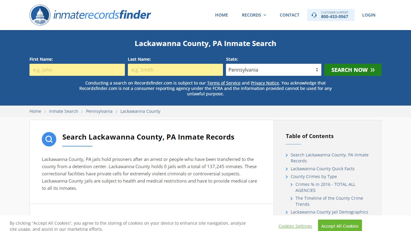 Lackawanna County, PA Inmate Lookup & Jail Records Online