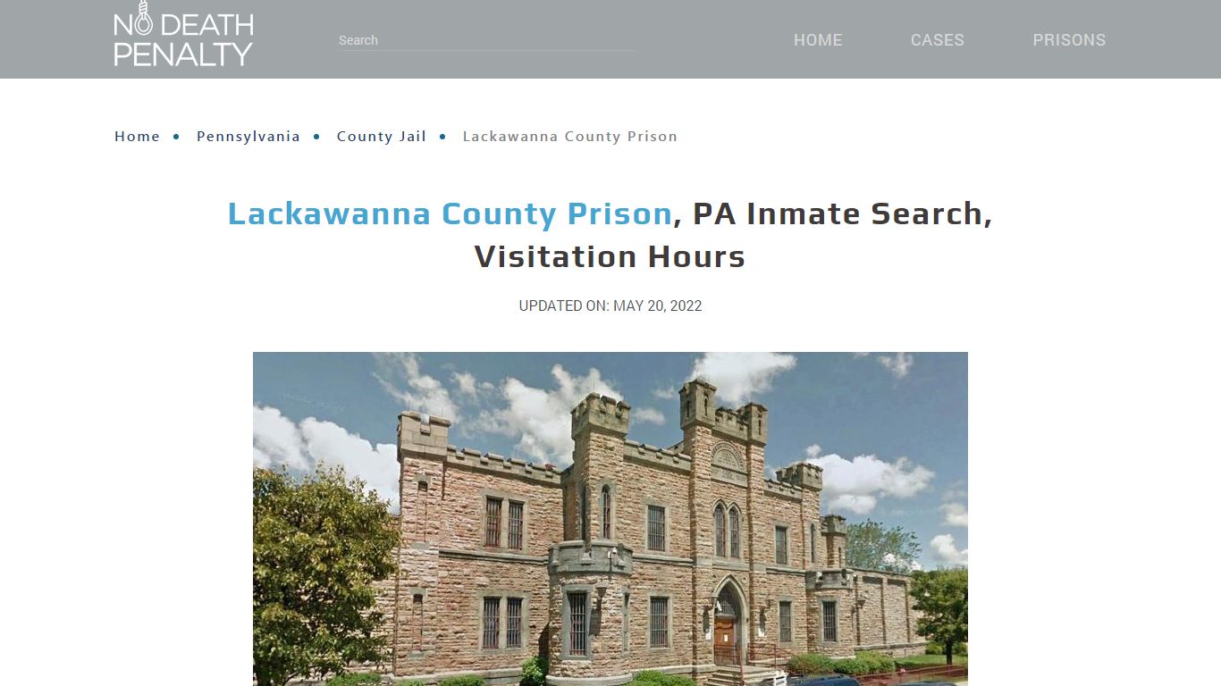 Lackawanna County Prison, PA Inmate Search, Visitation Hours